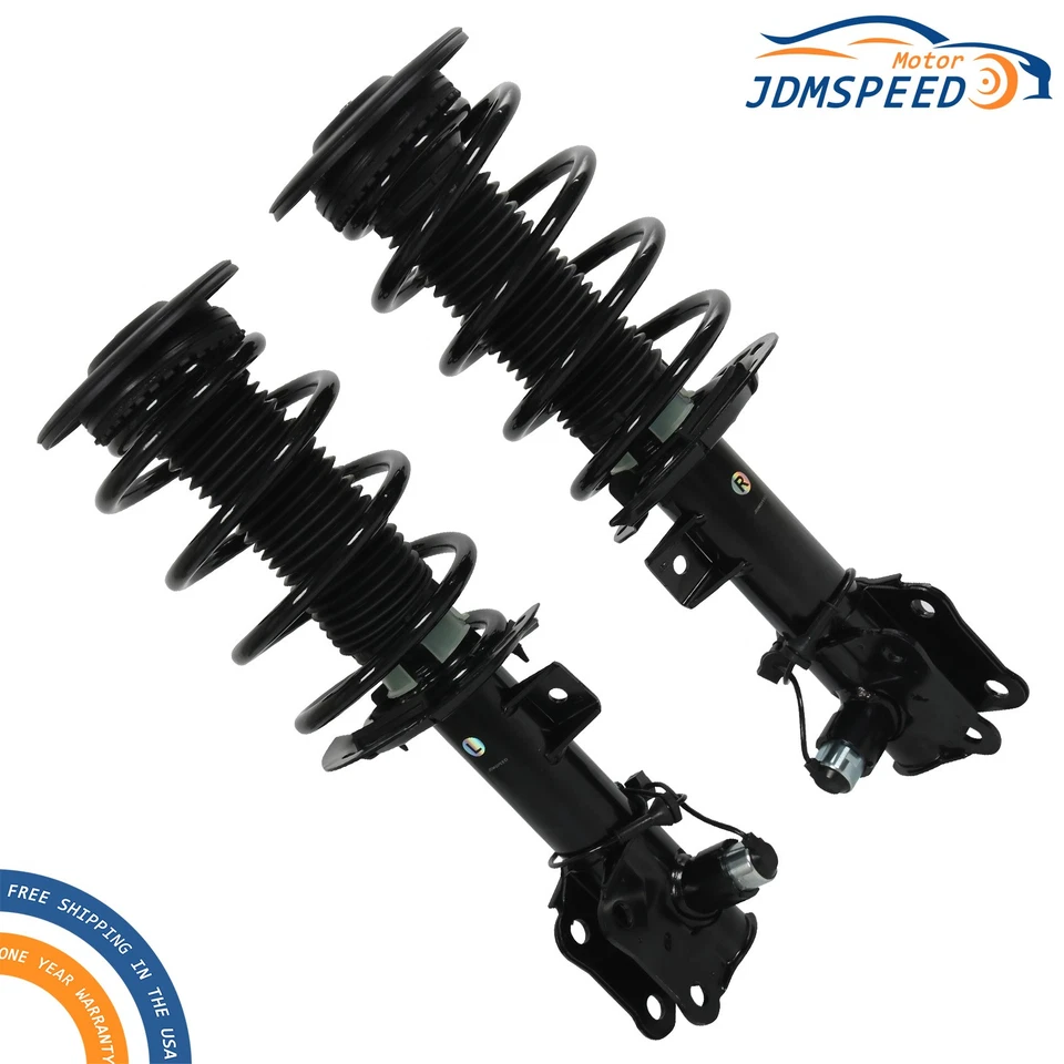 Pair Front Shock Absorber Struts Spring Assys Electric For Lincoln MKZ 2013-2020 - Imagem 1 de 4