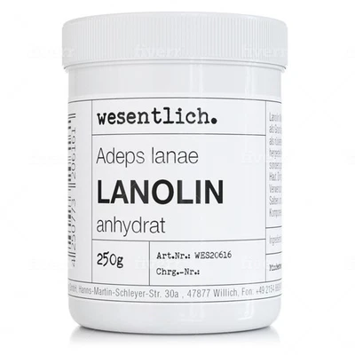 Lanolin Wollfett anhydrat 250g - wasserfrei und kaum Geruch - von wesentlich. - Bild 1 von 4