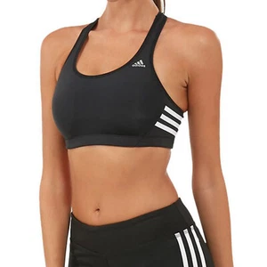 ADIDAS PERFORMANCE CT BRA SPORT BH MID KOMPRESSION FITNESS BUSTIER SCHWARZ - Picture 1 of 5
