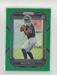 Panini Prizm 2022 MALIK WILLIS Green Prizm - Foto 1 di 1