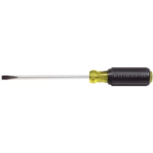 1/4 in Cabinet-Tip Flat Head Screwdriver, Klein Tools 605-6, Heavy-Duty 6" Shank - Picture 1 of 12