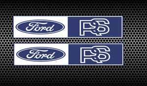 2 X Ford RS new vinyl sticker/decal - Picture 1 of 2