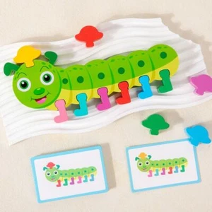Animals Caterpillar Color Matching Game Color Matching Sorting Game Toddler - Picture 1 of 9