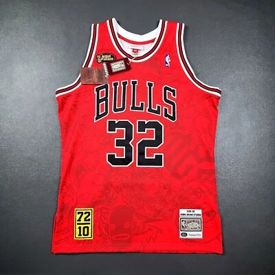100% Authentic Hebru Brantley x Mitchell & Ness Bulls Jersey Size 40 M jordan - Image 1 of 4