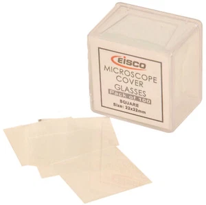 Eisco Labs Microscope Cover Glasses size 22x22mm, Pack of 100 - Picture 1 of 1