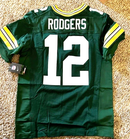AARON RODGERS Made in USA *Green Bay Packers* Authentic Nike Field NFL Jersey Cover