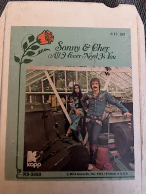 Sonny and Cher All I ever Need Is You  8 track tape Kapp K8-3660 - Image 1 of 2
