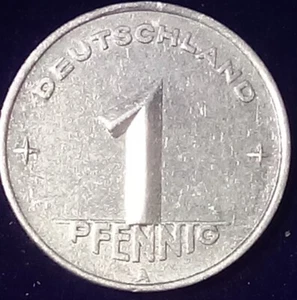 1 Pfennig DDR 1950 A Jägernr: 1501 /  sehr schön / vorzüglich Aluminium  - Bild 1 von 2