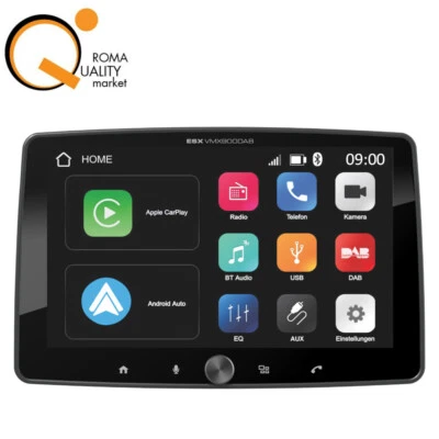 ESX VMX 900 DAB Monitor 1DIN 9" Autoradio Android Apple DAB+ Antenna VMX900DAB - Immagine 1 di 4