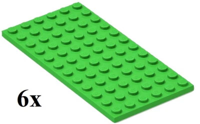 ☀️New Lego 6x Bright Green Base Plate  6x12 Garden Flowers Friends Bricks #3028 - Image 1 of 3