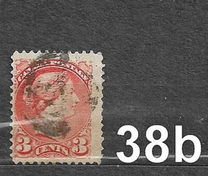 Canada #37 Small Queen Single F/Used Hinged - Picture 1 of 2
