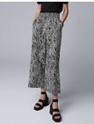 $45 Simply Vera Wang High Rise Pull On  Wide Leg Pant-Black/White-Small-NEW