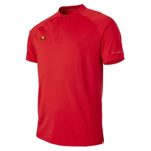 Ellesse Herren 2023 Rora Kragen ohne Reißverschluss Feuchtigkeit ableitend Golf Poloshirt Neu