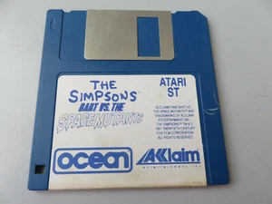 Juego Atari St - The Simpsons - Bart Vs El Mutantes (1991) Floppy Océano - Imagen 1 de 4