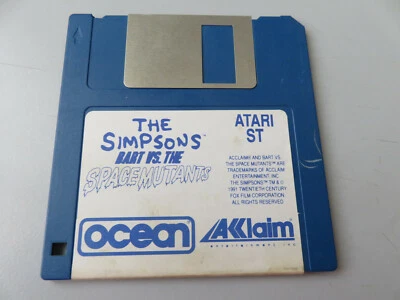 Juego ATARI ST - Los SIMPSONS - BART vs. Los MUTANTES (1991) Floppy Ocean - Imagen 1 de 4