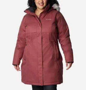 Columbia Women’s Omni Heat Apres Arson Long Down Jacket Parka PLUS Size 2X - Picture 1 of 16