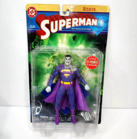 2003 DC Direct Superman MOC 7" Bizarro Poseable Action Figure Cover