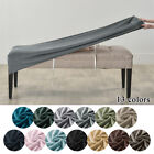 Stretch Bench Cover Rectangle Dining Long Bench Cushion Slipcover Soild Color