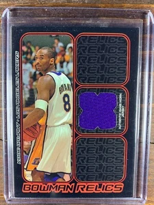 Kobe Bryant Game Used Patch Card Bowman Basketball Los Angeles Lakers NBA HOF - Picture 1 of 2