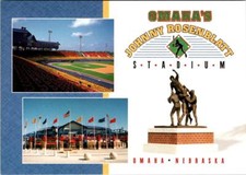 Omaha, NE Nebraska  JOHNNY ROSENBLATT STADIUM  Royals AAA Baseball  4X6 Postcard