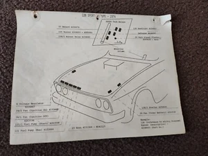 FIAT 128 SEDAN WAGON COUPE 3P   1974-79 RELAY LOCATION & IDENTIFICATION GUIDE - Picture 1 of 4