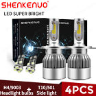 H4 LED Headlight Bulbs Xenon White C6 110w Super 472 Headlamp Car 501 Side Light