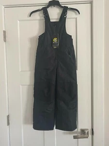 NWT Boy's Girl's Champion youth XS (4-5) Little Kids Ski Snow Bib Overalls Blac - Picture 1 of 5