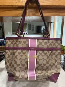 Coach Bag With Purple Trim . Number - 00873-12358 - Picture 1 of 5
