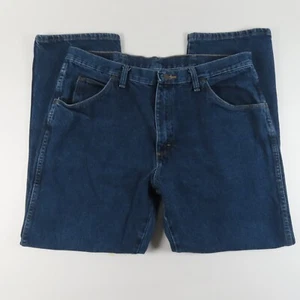 Wrangler Mens Jeans Size 38x30 Regular Fit Medium Wash Mid Rise Denim Pockets - Picture 1 of 9