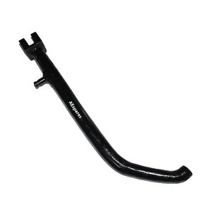 Soporte lateral trasero acero negro para Triumph T100 T120 T140 1962-1982 Segunda Guerra Mundial - Imagen 1 de 8