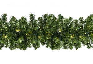 9' Sequoia Garland with Warm White LED Lights - Picture 1 of 1