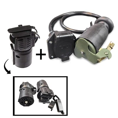 12 PIN MILITARY HUMVEE TO 4 PIN CIVILIAN TRAILER POWER CABLE (D) TO M998 HARNESS - Image 1 of 4