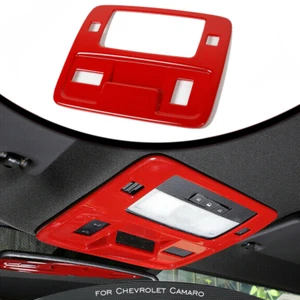 Red Roof Front Reading Light Panel Lamp Trim Frame For Chevrolet Camaro 2010-15 - Picture 1 of 11
