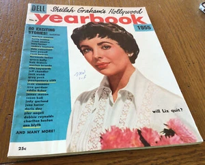 1955 Yearbook Sheilah Grahams Hollywood Liz Taylor Marilyn Monroe Marlon Brando￼ - Picture 1 of 11