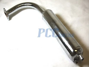 Exhaust 2-Stroke 49 60 66 80cc Motorized bicycle Chrome muffler Bike U EX24 - Bild 1 von 1