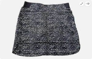 Pantalones cortos para mujer Cypress Club Skort incorporados suavizante abdominal (negro/blanco S) NUEVOS SIN ETIQUETAS - Imagen 1 de 1