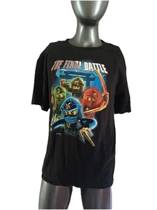LEGO Ninjago The Final Battle Boy's Black T-Shirt Sz XL 14/16 - Picture 1 of 5