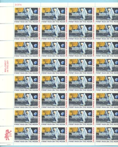 First Man on the Moon 10 Cent MNH Sheet of 32 Airmails #C76 FREE SHIP - Picture 1 of 1