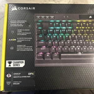 CORSAIR K70 RGB TKL CHAMPION SERIES Optical-Mechanical Gaming Keyboard -Black - Picture 1 of 5