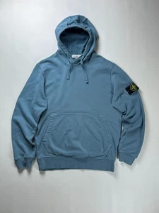 NEW Collection Stone Island Rare Basic Blue Luxury Hoodie - Size M - Bild 1 von 10