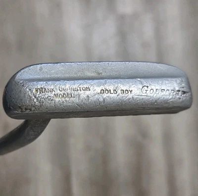 Frank Johnston Gold Boy Golfcraft RH Putter. Hand Made USA. 35in Pre-owned  - Image 1 of 4