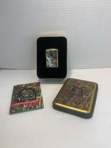 1995 Zippo Mysteries of the Forest Limited Edition Lighter with Tin Box Engraved - Picture 1 of 10