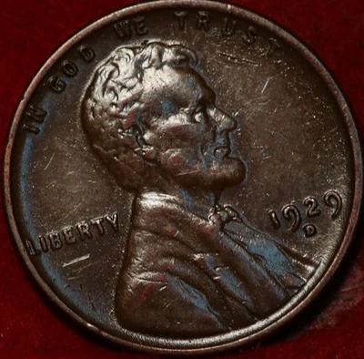 1929-D Denver Mint Copper Lincoln Wheat Cent - Image 1 of 2