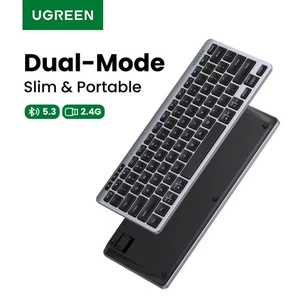 UGREEN Wireless Keyboard Bluetooth 5.3 & 2.4G 78 Keycaps For Macos Windows iPad - Picture 1 of 7