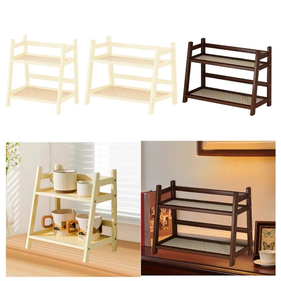 Double Layer Rack Mug Holder Spice Rack for Countertop for Living Room Hotel - Image 1 of 1