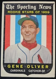 1959 Topps #135 Gene Oliver St. Louis Cardinals - RC - Picture 1 of 2
