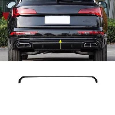 For AUDI Q5 SQ5 Sportback 21-24 Black ABS Rear Bumper Diffuser Cover Trim Strip - Image 1 of 4