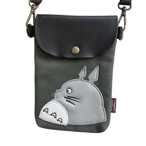 Studio Ghibli Bag My Neighbor Totoro pequeño bandolera monedero verde Kkbag lona 7” - Imagen 1 de 10