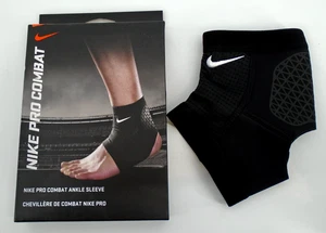 Nike Pro Combat Ankle Sleeve Adult Small Compression Black/White - Picture 1 of 5