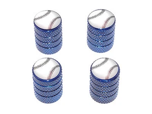Baseball - MLB Tire Rim Valve Stem Caps - Blue - Picture 1 of 1